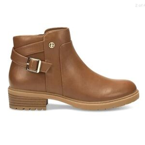 Gianni Bernini memory foam chestnut Brown Ankle Boots